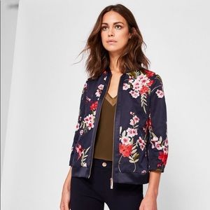 Ted Baker Hemma Bird and Blossom Bomber Jacket